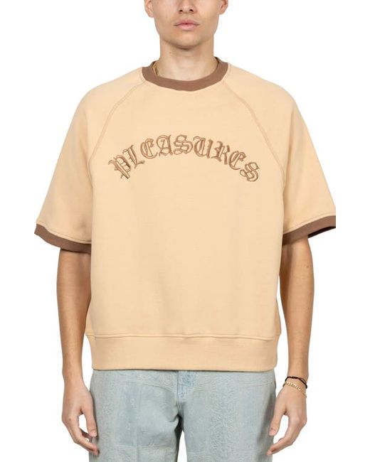 Pleasures Old E Oversize Embroidered Ringer T-Shirt in at Small