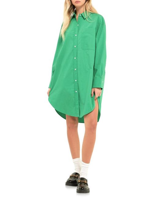 English Factory Classic Collar Shirtdress in at X-Small