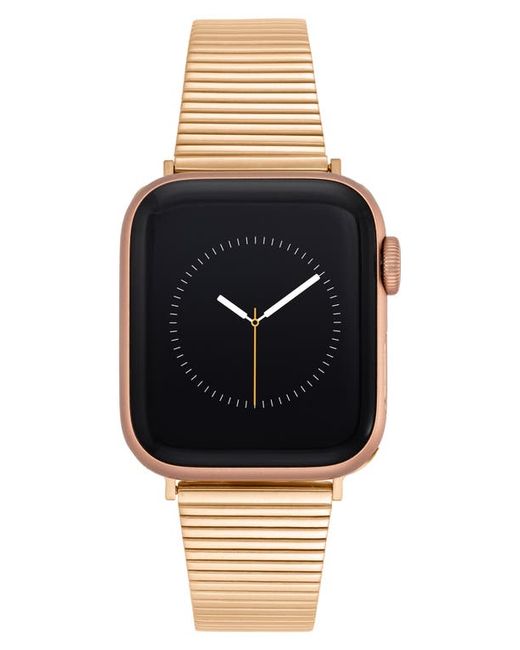 AK Anne Klein 20mm x 16mm Apple Watch Bracelet Watchband in Rose Gold-Tone at