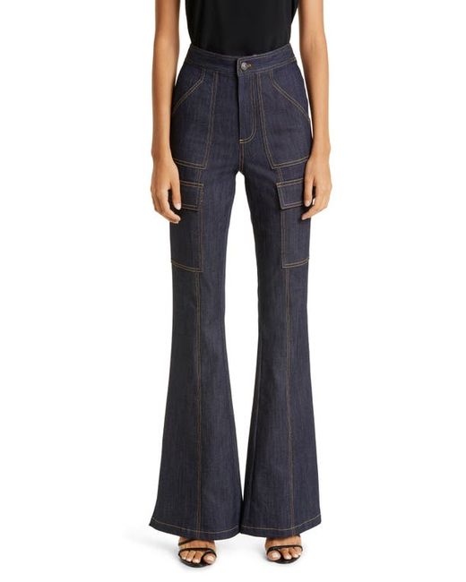 Cinq a Sept Flare Leg Cargo Jeans in at 0