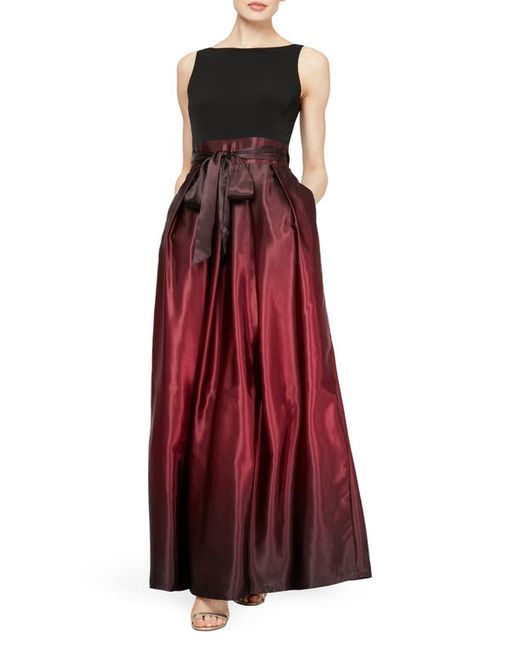 Slny Ombrè Satin Woven Gown in at 6