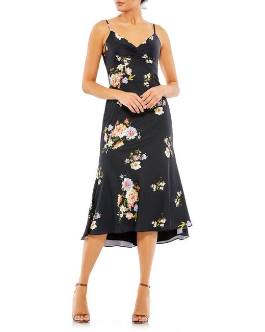 Ieena for Mac Duggal Floral Button Bodice Slipdress in at 10