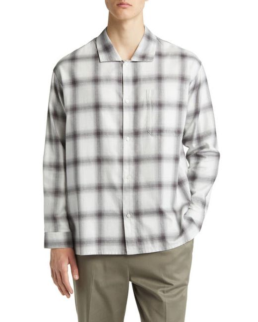 Frame Plaid Lightweight Button-Up Shirt in at Medium