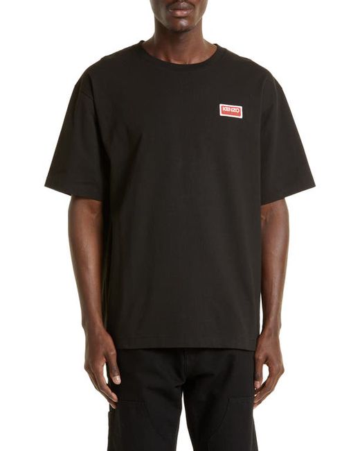 Kenzo Logo Patch Oversize Organic Cotton T-Shirt in at Medium