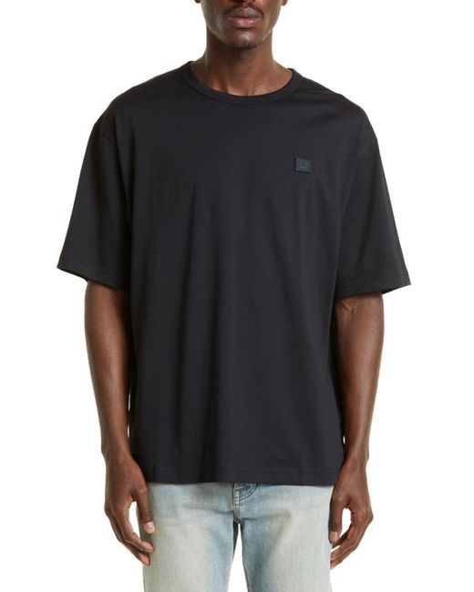 Acne Studios Nash Face Patch Oversize T-Shirt in at