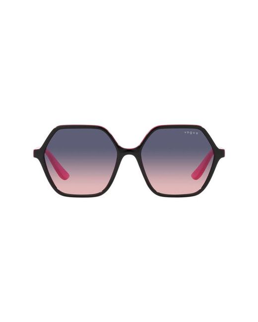 Vogue 55mm Gradient Irregular Sunglasses in at