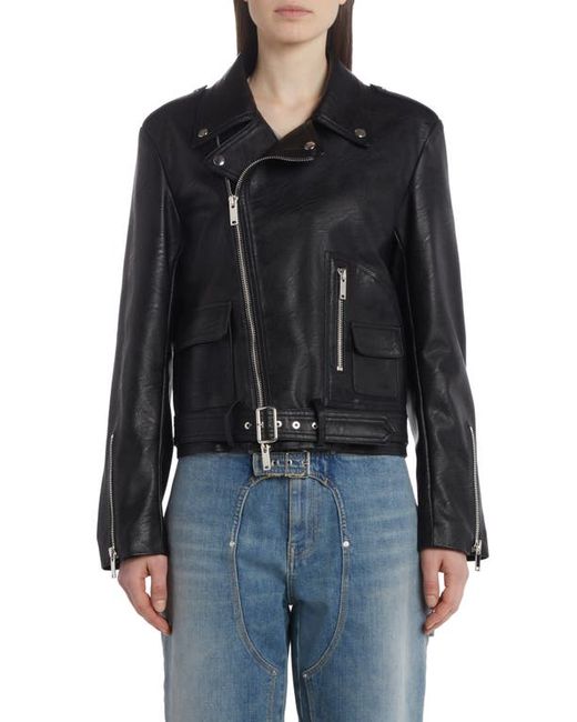 Stella McCartney Altermat Faux Leather Moto Jacket in at 6 Us