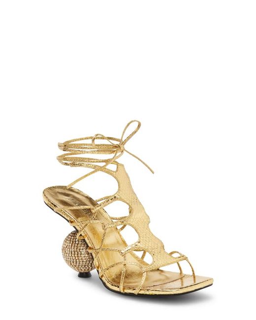 Jeffrey Campbell Le Freak Ankle Wrap Sandal in at 5