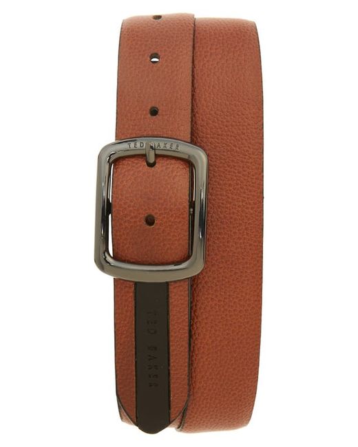 Ted Baker London Jaims Contrast Detail Leather Belt in at 40