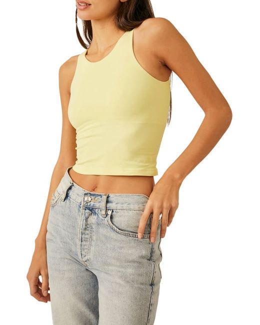 Free People Clean Lines Crop Tank in at X-Small