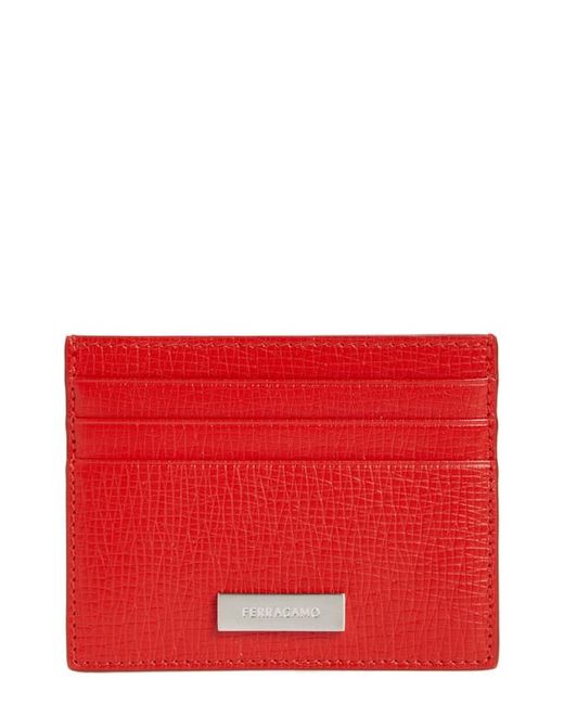 Ferragamo Lingotto New Revival Leather Card Case in at