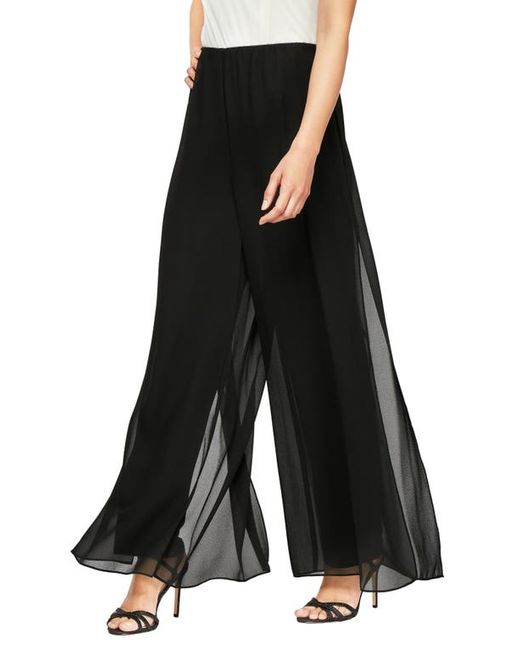 Alex Evenings Gauzy Wide Leg Pants in at Small P