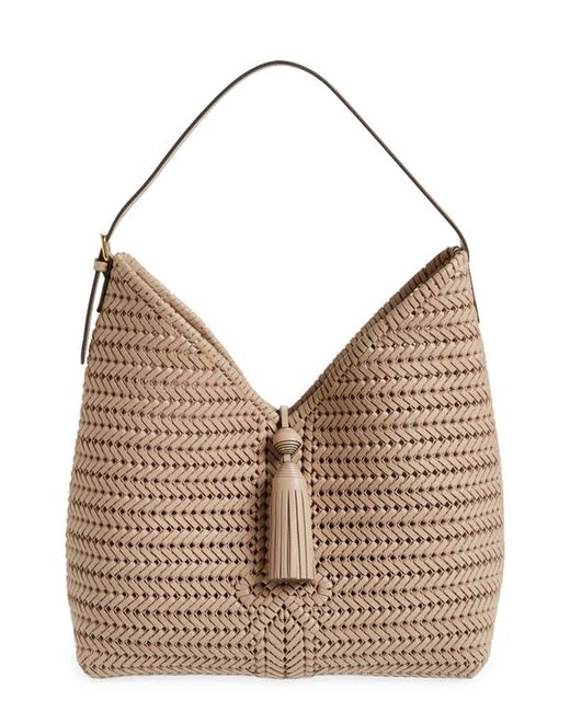 Anya Hindmarch The Neeson Tassel Woven Leather Hobo in at