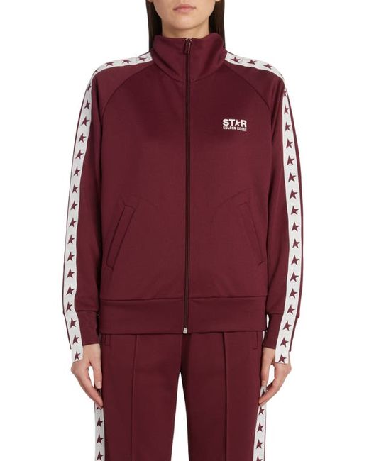 Golden Goose Star Logo Track Jacket in Windsor Wine at X-Small