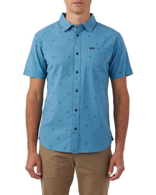 O'Neill Quiver Stretch Dobby Button-Up Shirt in at Small