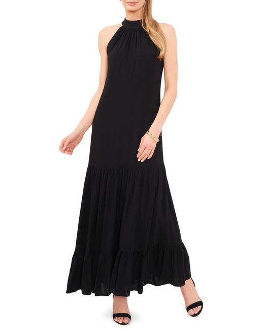 Vince Camuto Oscar Bow Back Tiered Maxi Dress in at Xx-Small