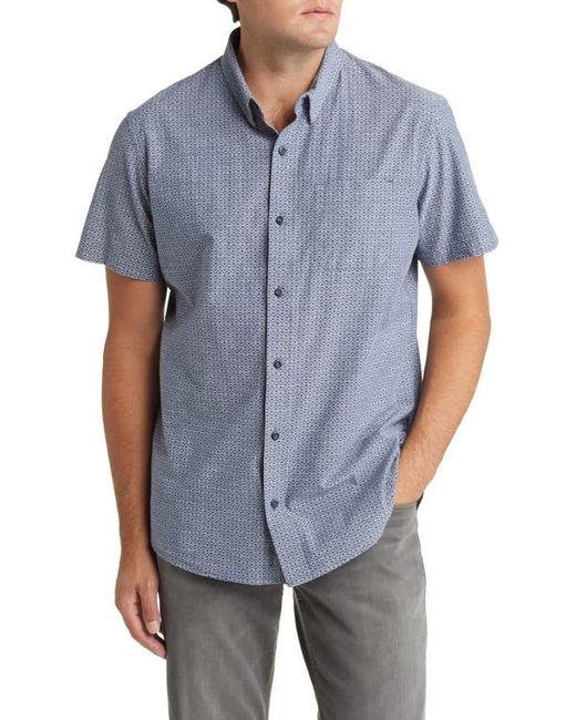 TravisMathew Kenilworth Short Sleeve Stretch Cotton Blend Button-Up Shirt in at Small