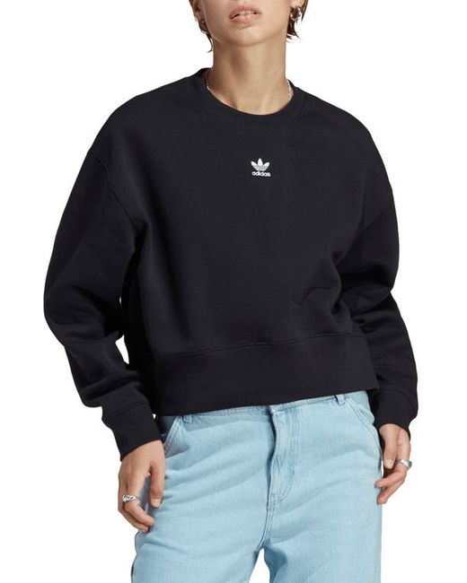 Adidas Originals Trefoil Crewneck Sweatshirt in at X-Small