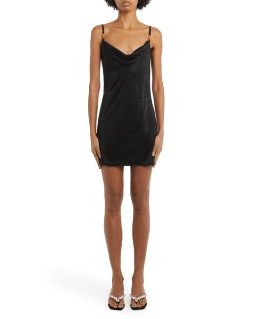 Versace Beaded Cowl Neck Cocktail Dress in at 4 Us