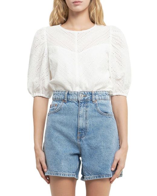 English Factory Eyelet Blouse in at X-Small