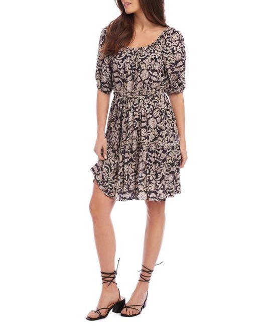 Karen Kane Tiered Puff Sleeve Dress in at X-Small