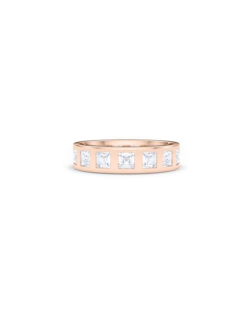 HauteCarat Asscher Cut Lab Created Diamond In The Band Ring in at