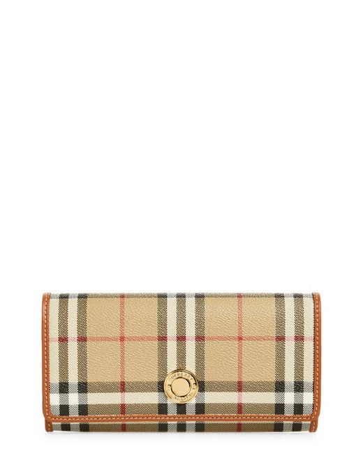 Burberry Halton Check Continental Wallet in at