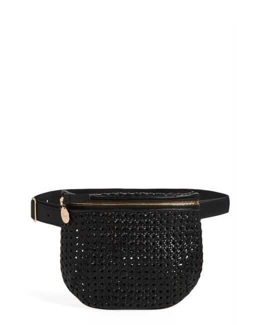 Clare V . Woven Leather Belt Bag in at