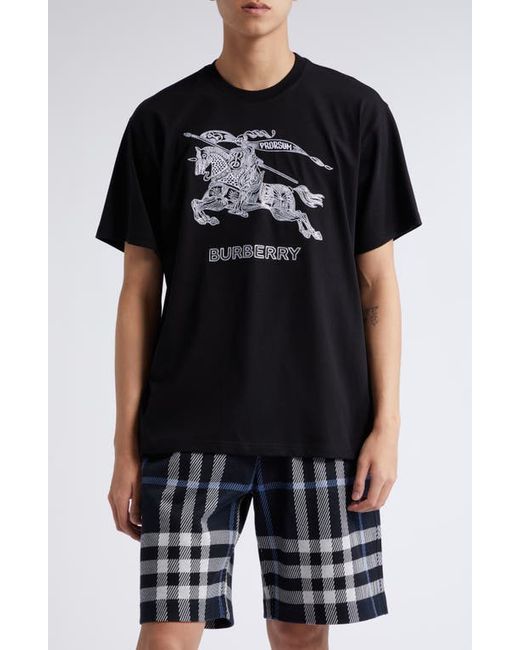 Burberry Dezi Embroidered EKD T-Shirt in at Small