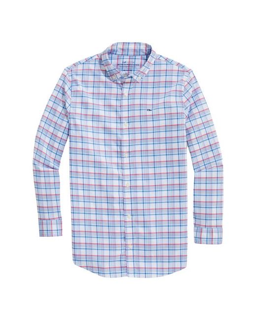 Vineyard Vines On-the-Go Plaid Button-Down Shirt in at