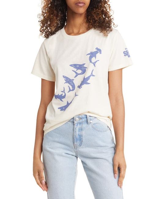 Golden Hour x Shark Week Cotton Graphic T-Shirt in at X-Small
