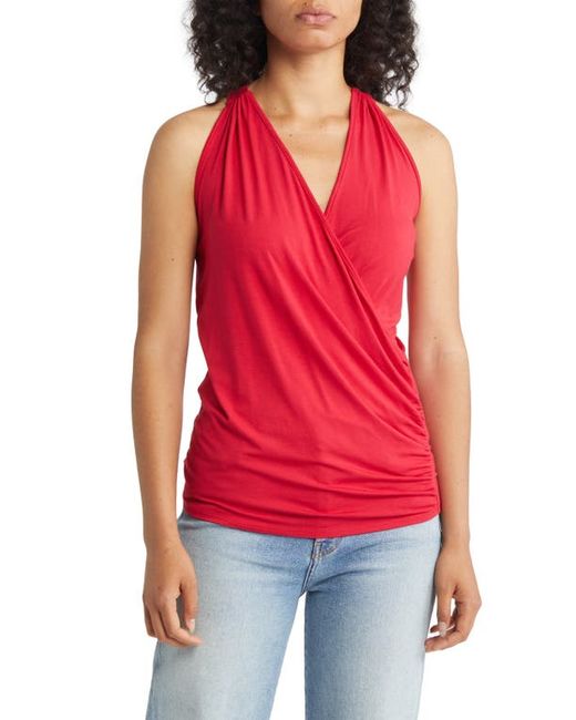 Loveappella Faux Wrap Tank in at X-Small