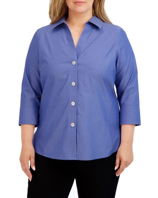 Foxcroft Paige Button-Up Shirt in at 14W