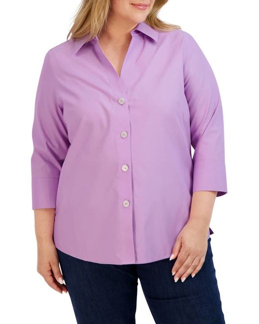 Foxcroft Paige Button-Up Shirt in at 14W