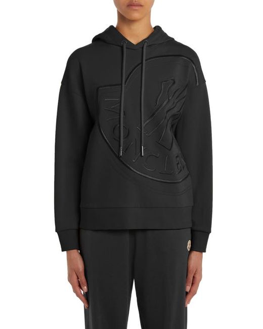 Moncler Oversize Embroidered Logo Hoodie in at Xx-Small