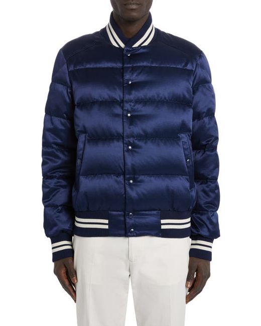 Moncler Dives Quilted Satin Down Bomber Jacket in at 2