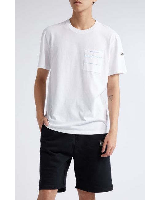 Moncler Genius x FRGMT Logo Embroidered Pocket Graphic T-Shirt in at Small