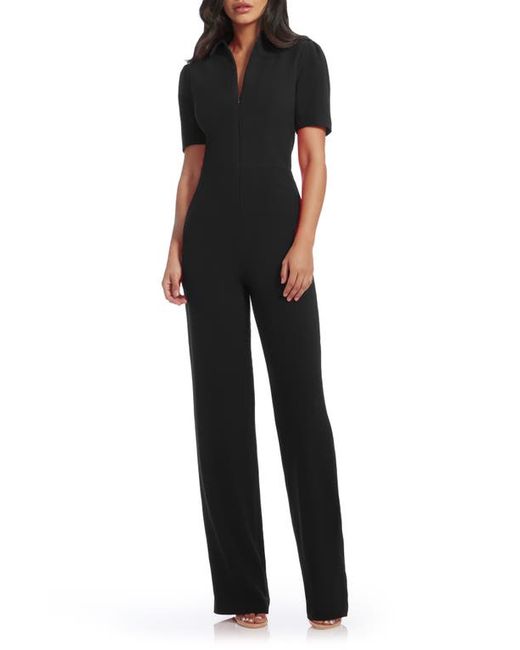 Dress the population Gloria Front Zip Jumpsuit in at Xx-Small