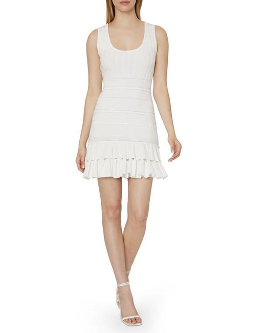 Milly Pepper Ruffle Sleeveless Knit Sweater Dress in at X-Small