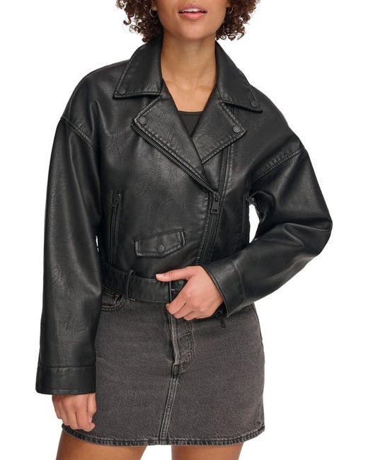 Levi's Faux Leather Moto Jacket in at Medium