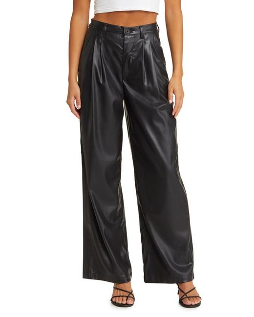 Blank NYC Wide Leg Faux Leather Pants in at 24