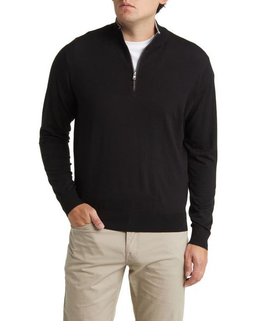 Peter Millar Crown Crafted Excursionist Flex Quarter Zip Merino Wool Blend Pullover in at Small