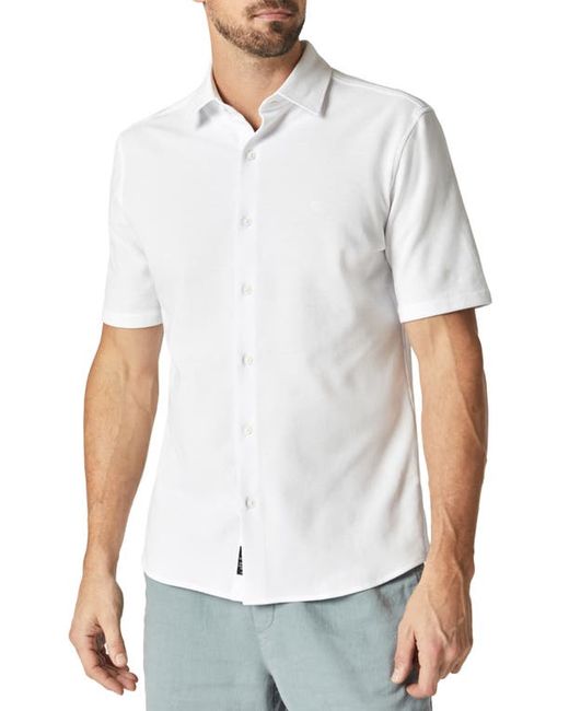 Mavi Jeans Short Sleeve Cotton Blend Button-Up Shirt in at Small