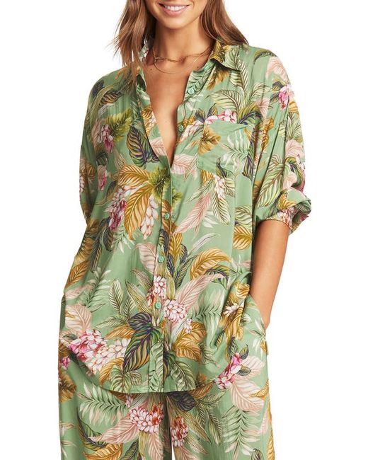 Sea Level Beach Cover-Up Shirt in at X-Small