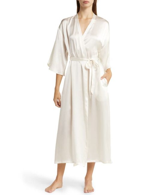 Nordstrom Washable Silk Longline Robe in at Xx-Small