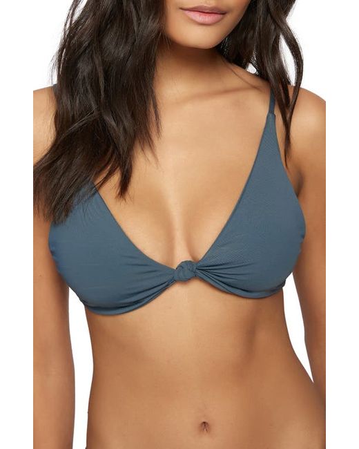 O'Neill Saltwater Solids Pismo Bikini Top in at X-Large