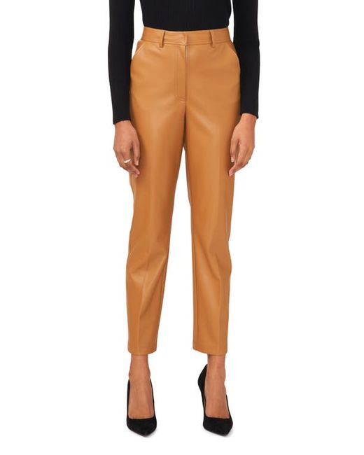 HalogenR halogenr Straight Leg Faux Leather Trousers in at 0