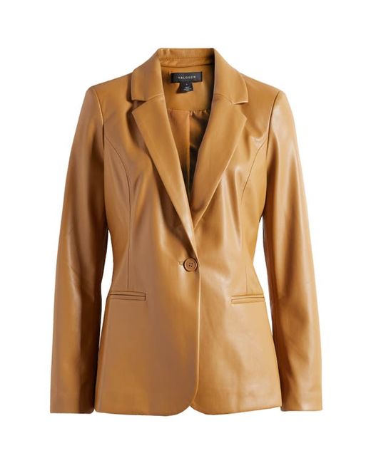 HalogenR halogenr Faux Leather Blazer in at Xx-Small
