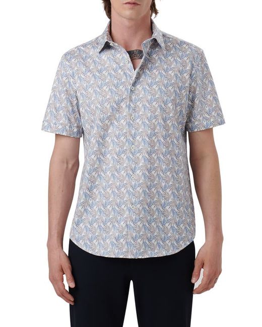 Bugatchi OoohCotton Palm Print Button-Up Shirt in at Xx-Large