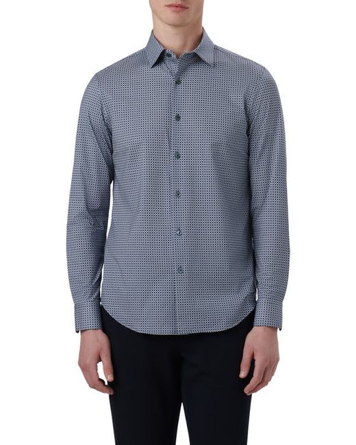 Bugatchi OoohCotton Geometric Print Button-Up Shirt in at Small